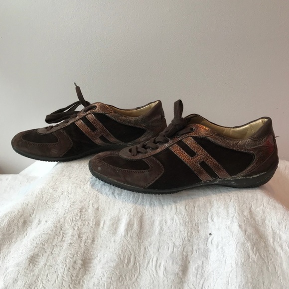 HOGAN Brown Fur Sneakers EU 37 US 7 - Picture 4 of 6